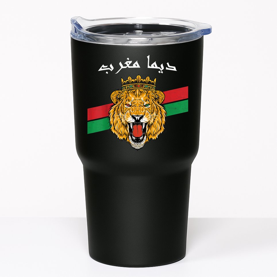 Dima Morocco Lion Flag Sport Soccer Jersey Tee Football Tumbler