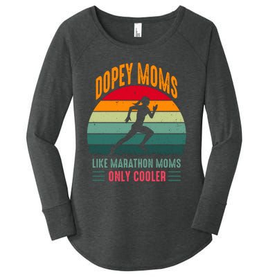 Dopey Moms Like Marathon Moms Only Cooler Vintage Women's Perfect Tri Tunic Long Sleeve Shirt