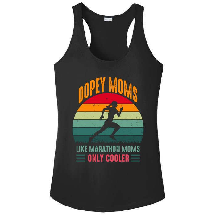 Dopey Moms Like Marathon Moms Only Cooler Vintage Ladies PosiCharge Competitor Racerback Tank