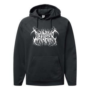 Devolver Metal Logo Performance Fleece Hoodie