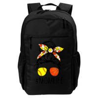 Dy Mom Life Softball Basketball Mommy Mothers Day Messy Bun Daily Commute Backpack