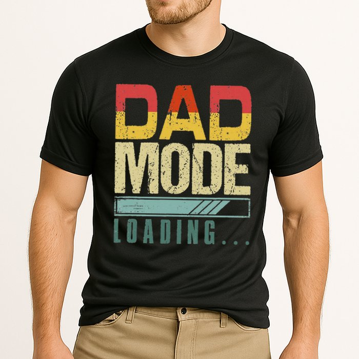 Dad Mode Loading Father's Day New Dad Parent Papa Men Cooling Performance Crew T-Shirt