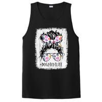 Dog Mom Life Messy Bun Hair Mothers Day Women Animal PosiCharge Competitor Tank