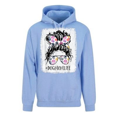 Dog Mom Life Messy Bun Hair Mothers Day Women Animal Unisex Surf Hoodie