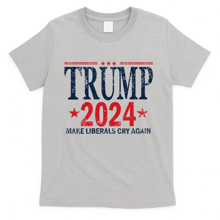 Dunny Make Liberals Cry Again Vintage Trump 2024 T-Shirt