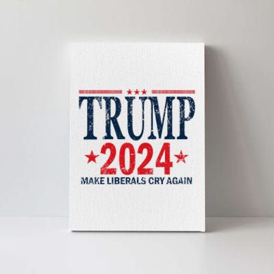 Dunny Make Liberals Cry Again Vintage Trump 2024 Canvas