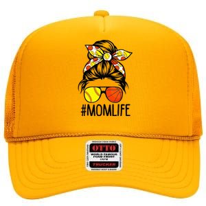 Dy Mom Life Softball Basketball Mommy Mothers Day High Crown Mesh Back Trucker Hat