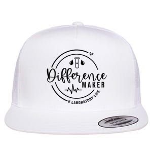 Difference Maker Laborotary Life Flat Bill Trucker Hat