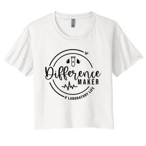 Difference Maker Laborotary Life Women's Crop Top Tee