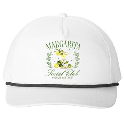 Drinking Margarita Locial Club Save Water Drink Tequila Snapback Five-Panel Rope Hat