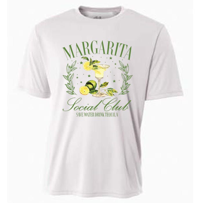 Drinking Margarita Locial Club Save Water Drink Tequila Cooling Performance Crew T-Shirt