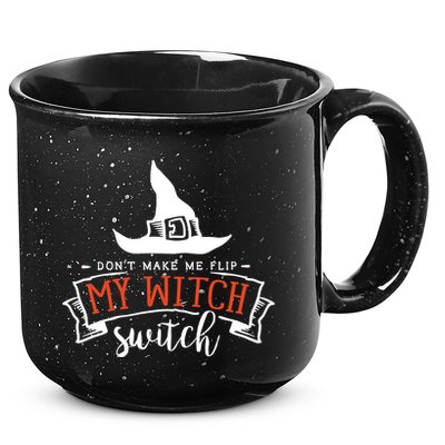 Dont Make Me Flip My Witch Switch Funny Sassy Halloweens 15oz Campfire Ceramic Mug