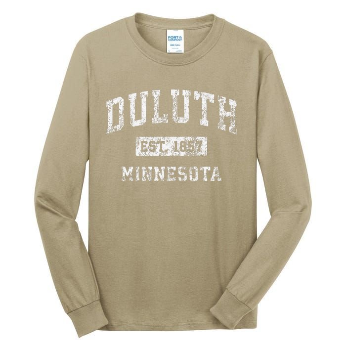 Duluth Minnesota Mn Vintage Established Tall Long Sleeve T-Shirt