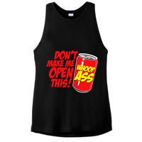 DonT Make Me Open A Can Open This Can Of Whoop Ass Ladies PosiCharge Tri-Blend Wicking Tank