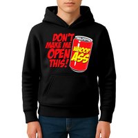 DonT Make Me Open A Can Open This Can Of Whoop Ass Kids Hoodie