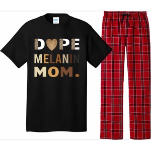 Dope Melanin Mom Leopard Print Dope Mom Black History Meaningful Gift Pajama Set