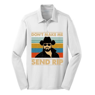 Dont Make Me Send Rip Silk Touch Performance Long Sleeve Polo