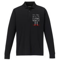 Don't Make Me Get My Flying Monkeys Costume Quote Performance Long Sleeve Polo