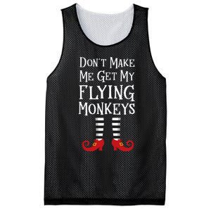 Don't Make Me Get My Flying Monkeys Costume Quote Mesh Reversible Basketball Jersey Tank