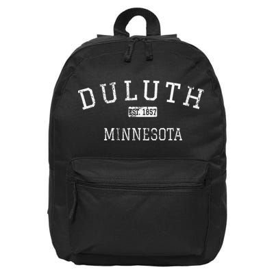 Duluth Minnesota MN Vintage 16 in Basic Backpack