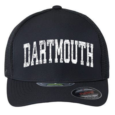 Dartmouth Massachusetts Ma Vintage Athletic Sports Design Flexfit Unipanel Trucker Cap