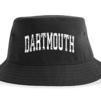 Dartmouth Massachusetts Ma Vintage Athletic Sports Design Sustainable Bucket Hat