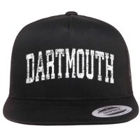 Dartmouth Massachusetts Ma Vintage Athletic Sports Design Flat Bill Trucker Hat