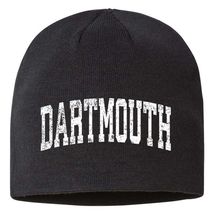 Dartmouth Massachusetts Ma Vintage Athletic Sports Design Sustainable Beanie