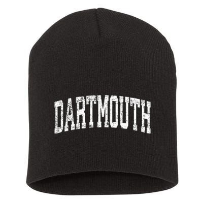 Dartmouth Massachusetts Ma Vintage Athletic Sports Design Short Acrylic Beanie