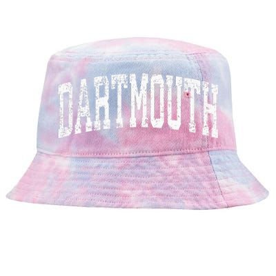 Dartmouth Massachusetts Ma Vintage Athletic Sports Design Tie-Dyed Bucket Hat