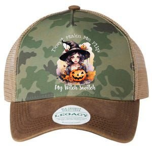 DonT Make Me Flip My Witch Switch Halloween Couples 2024 Legacy Tie Dye Trucker Hat