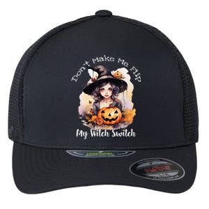 DonT Make Me Flip My Witch Switch Halloween Couples 2024 Flexfit Unipanel Trucker Cap