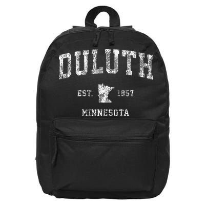Duluth Minnesota Mn Vintage Athletic Sports Design 16 in Basic Backpack