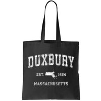 Duxbury Massachusetts Ma Vintage Athletic Sports Tote Bag