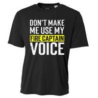 Don't Make Me Use My Firefighter Fire Captain Chief Voice Cooling Performance Crew T-Shirt