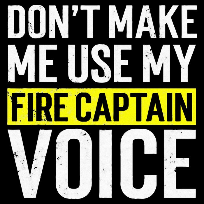 Don't Make Me Use My Firefighter Fire Captain Chief Voice Cooling Performance Crew T-Shirt