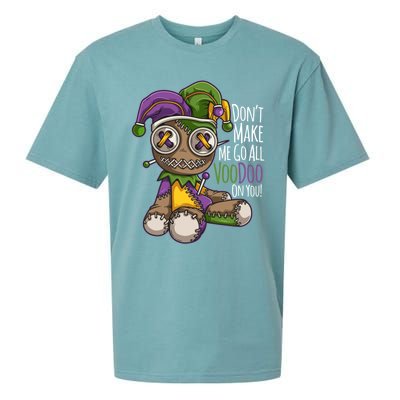 Don't Make Me Go All Voodoo Doll Gift Mardi Gras Costume Gift Sueded Cloud Jersey T-Shirt