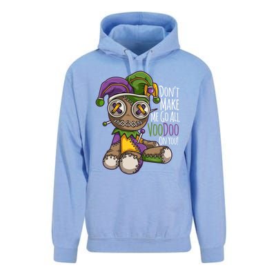 Don't Make Me Go All Voodoo Doll Gift Mardi Gras Costume Gift Unisex Surf Hoodie