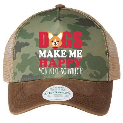 Dogs Make Me Happy You Not So Much Legacy Tie Dye Trucker Hat
