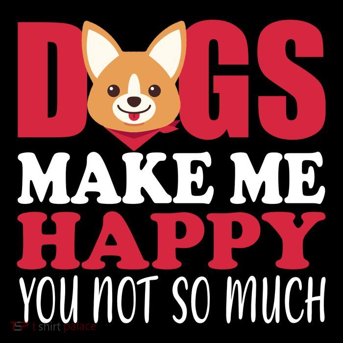 Dogs Make Me Happy You Not So Much Short Acrylic Beanie