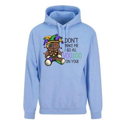 Don't Make Me Go All Voodoo On You Mardi Gras Voodoo Doll Unisex Surf Hoodie