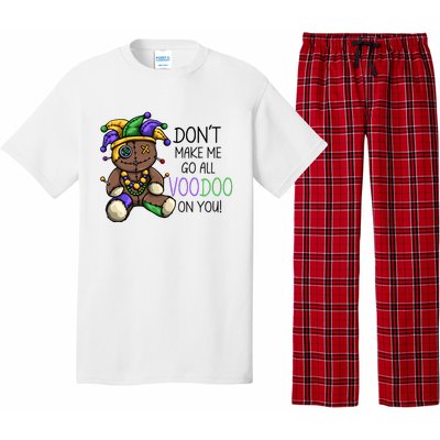 Don't Make Me Go All Voodoo On You Mardi Gras Voodoo Doll Pajama Set