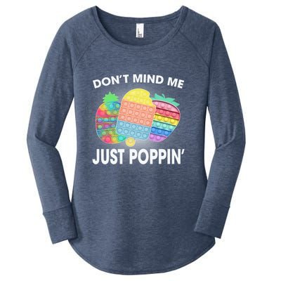 Don't Mind Me Just Poppin Gift Women's Perfect Tri Tunic Long Sleeve Shirt