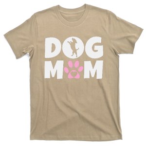 Dog Mom Mothers Day Present For Dog Loving Mom Cute Dog T-Shirt