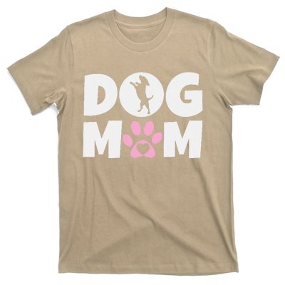 Dog Mom Mothers Day Present For Dog Loving Mom Cute Dog T-Shirt