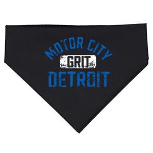 Detroit Michigan Motor City Grit Detroit Motor City Grit USA-Made Doggie Bandana