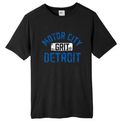 Detroit Michigan Motor City Grit Detroit Motor City Grit Tall Fusion ChromaSoft Performance T-Shirt