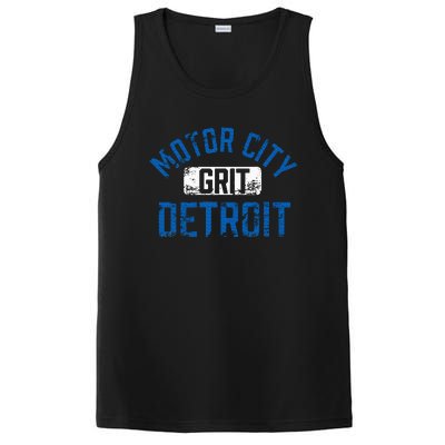 Detroit Michigan Motor City Grit Detroit Motor City Grit PosiCharge Competitor Tank