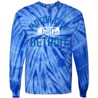 Detroit Michigan Motor City Grit Detroit Motor City Grit Tie-Dye Long Sleeve Shirt