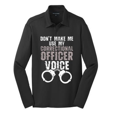 Dont Make Me Use My Correctional Silk Touch Performance Long Sleeve Polo